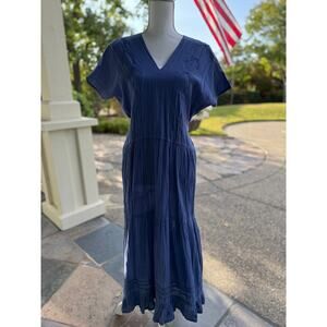 MSRP $138 Anthropologie Diamond Stitched Embroidery Midi Size S-M SAME DAY SHIP